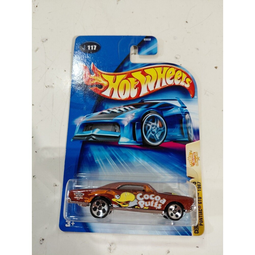 NIP Hot Wheels Cereal Crunchers 1:64 Cocoa Puffs 1967 Pontiac GTO Muscle Car